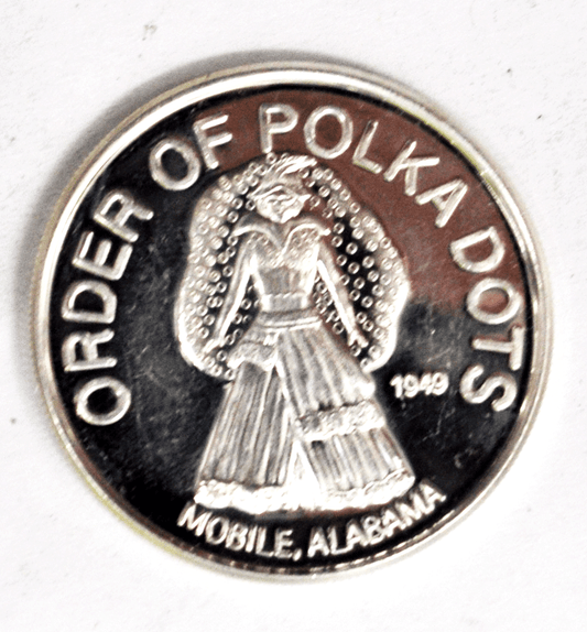 Order Polka Dot 1-30-1997 Mobile Alabama .999 Silver Pleasures Treasure 39mm 1oz