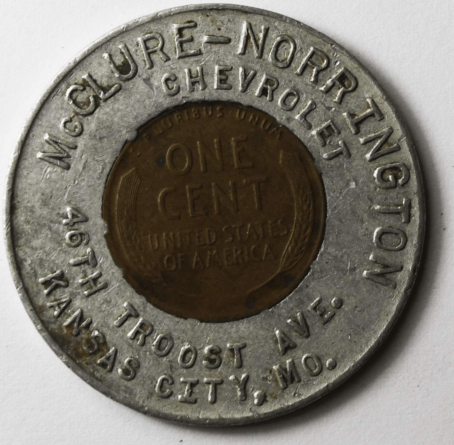 McClure Norrington Chevrolet 46th Troost Kansas City Missouri 1948 D 1c Wheat