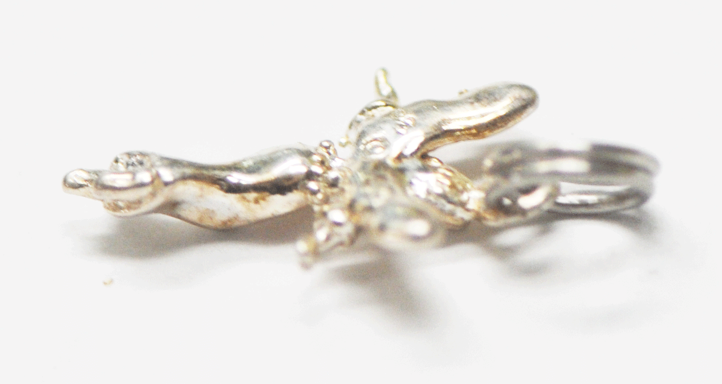 Sterling Silver Jezlaine Jez Angel Fairy Charm 19mm x 12mm