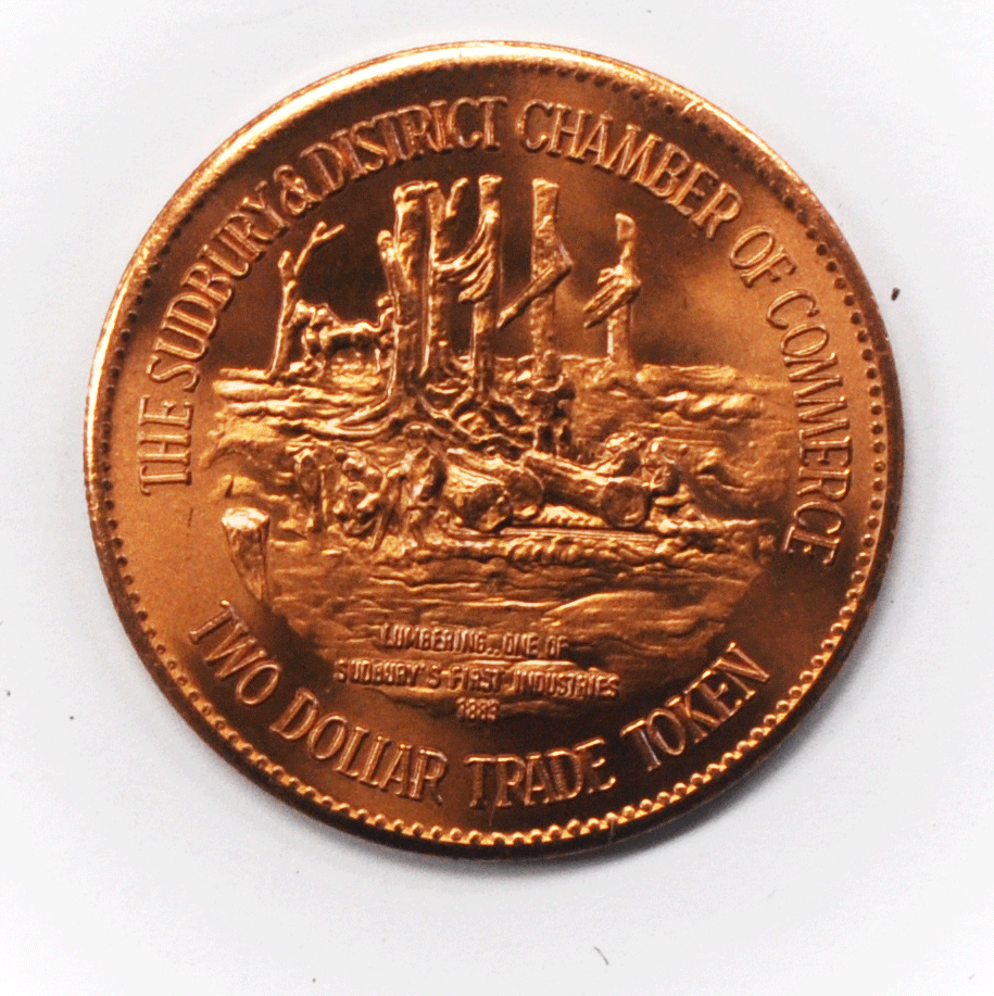 1981 $2 Canada Trade Dollar Sudbury Regional Municipality 38mm Smelting Basin