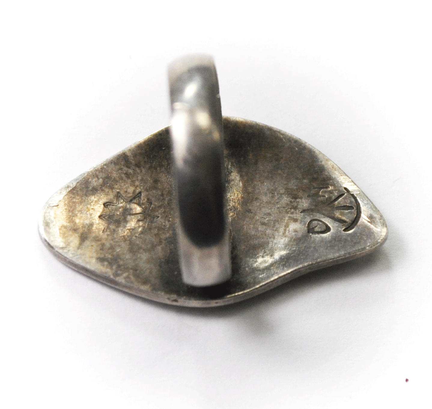 Sterling Silver Harvey Quanimptewa Jr Bear Claw Ring 33mm Size 8