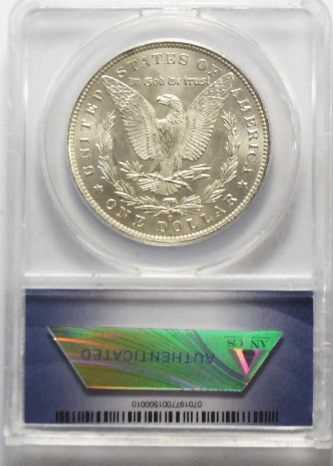 1885 O $1 Morgan Silver One Dollar New Orleans ANACS Brilliant Uncirculated