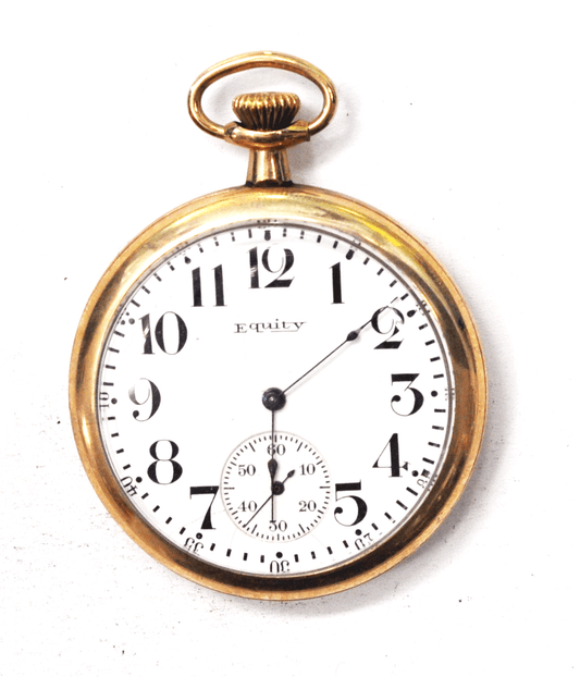 Equity Boston Size 12 Open Face 20yr GF Pocket Watch Not Running