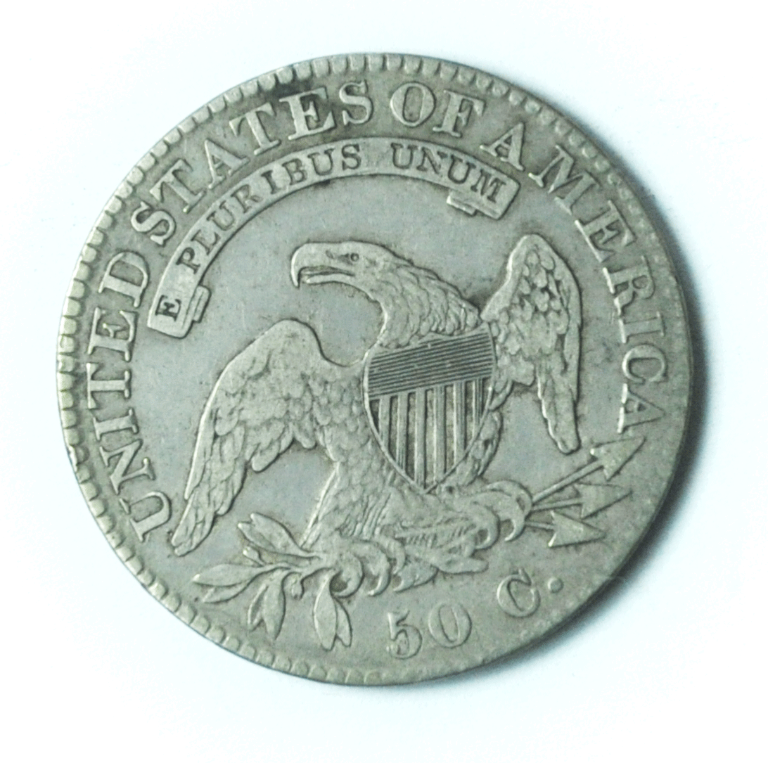 1821 50c Capped Bust Silver Half Dollar Fifty Cents US Rare