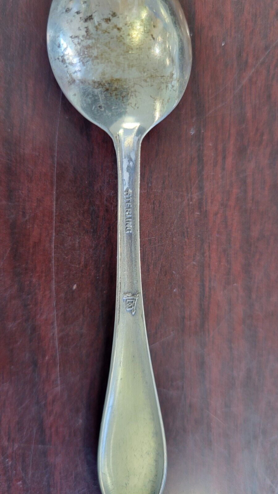 Sterling Souvenir Spoon 4 1/4" Nevada 36th  State By Bell Trading Post .28oz.