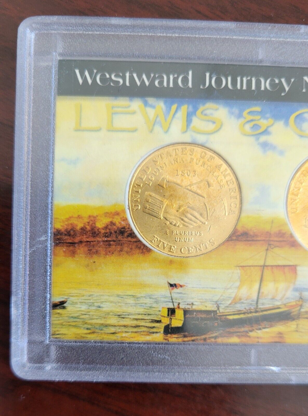 2004 Whitman Westward Journey Nickel Series Set Nickels Lewis & Clark Gold Tone