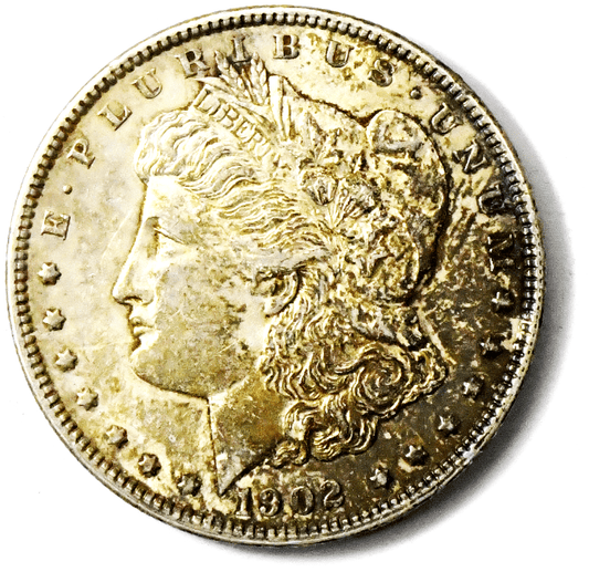 1902 $1 Morgan Silver One Dollar Philadelphia AU