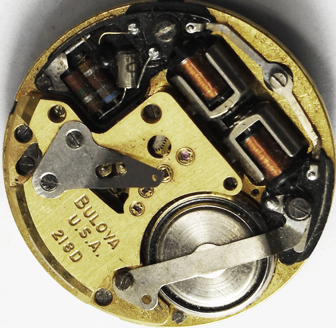 Bulova Accutron Black Dial 218D Tuning Fork Movement Date