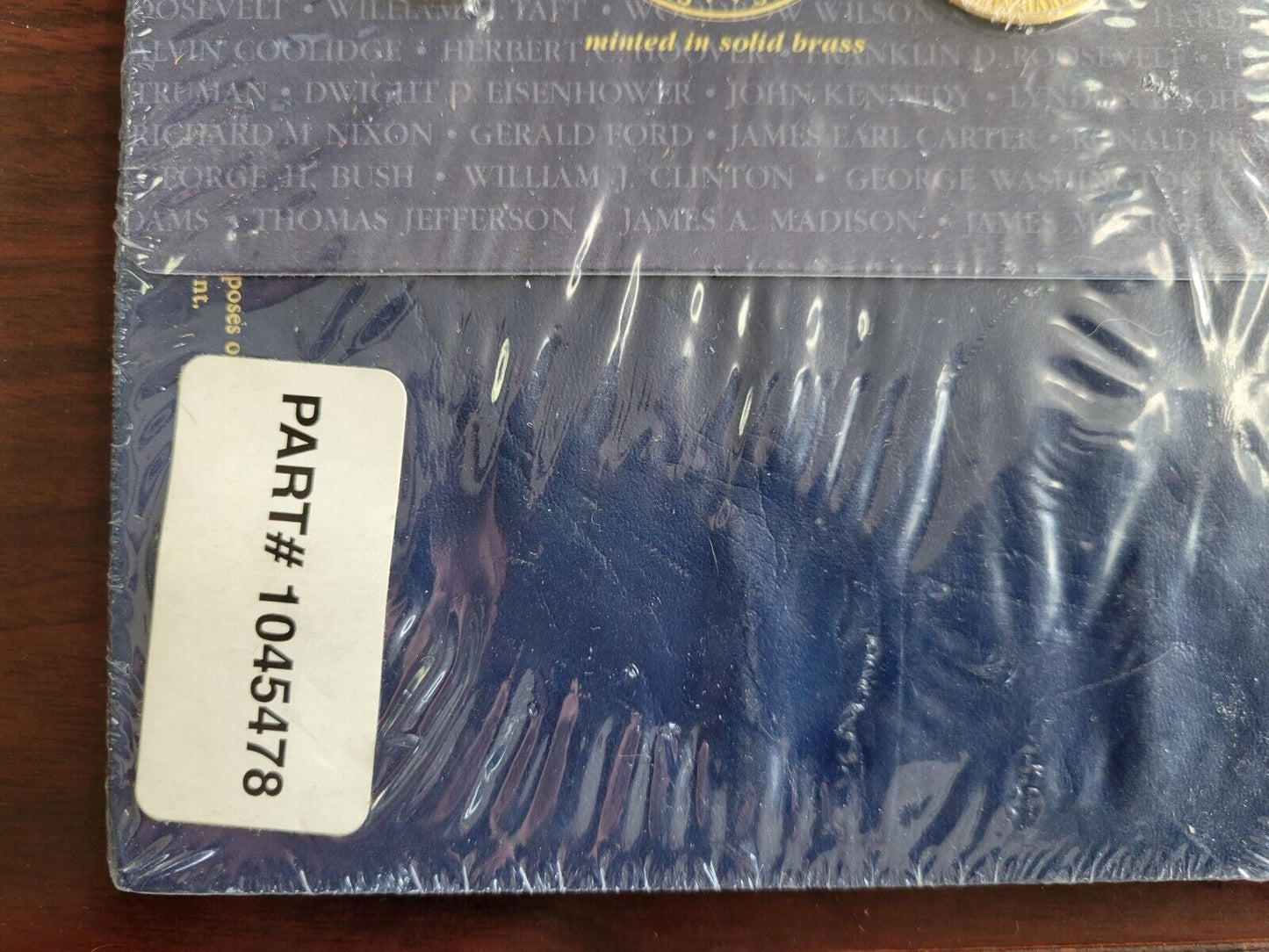 Readers Digest 1997 - Solid Brass Presidential Coins + Book Sealed