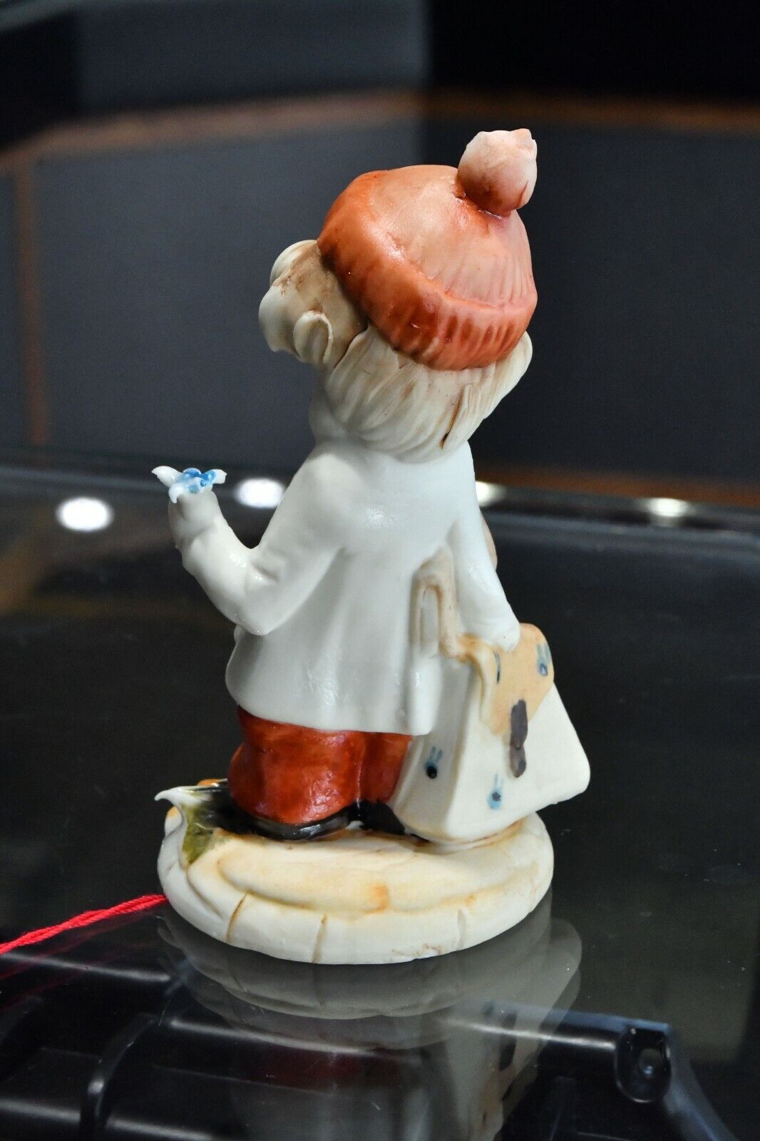 Original Capodimonte G. Pezzato School Girl Porcelain 4" Italy