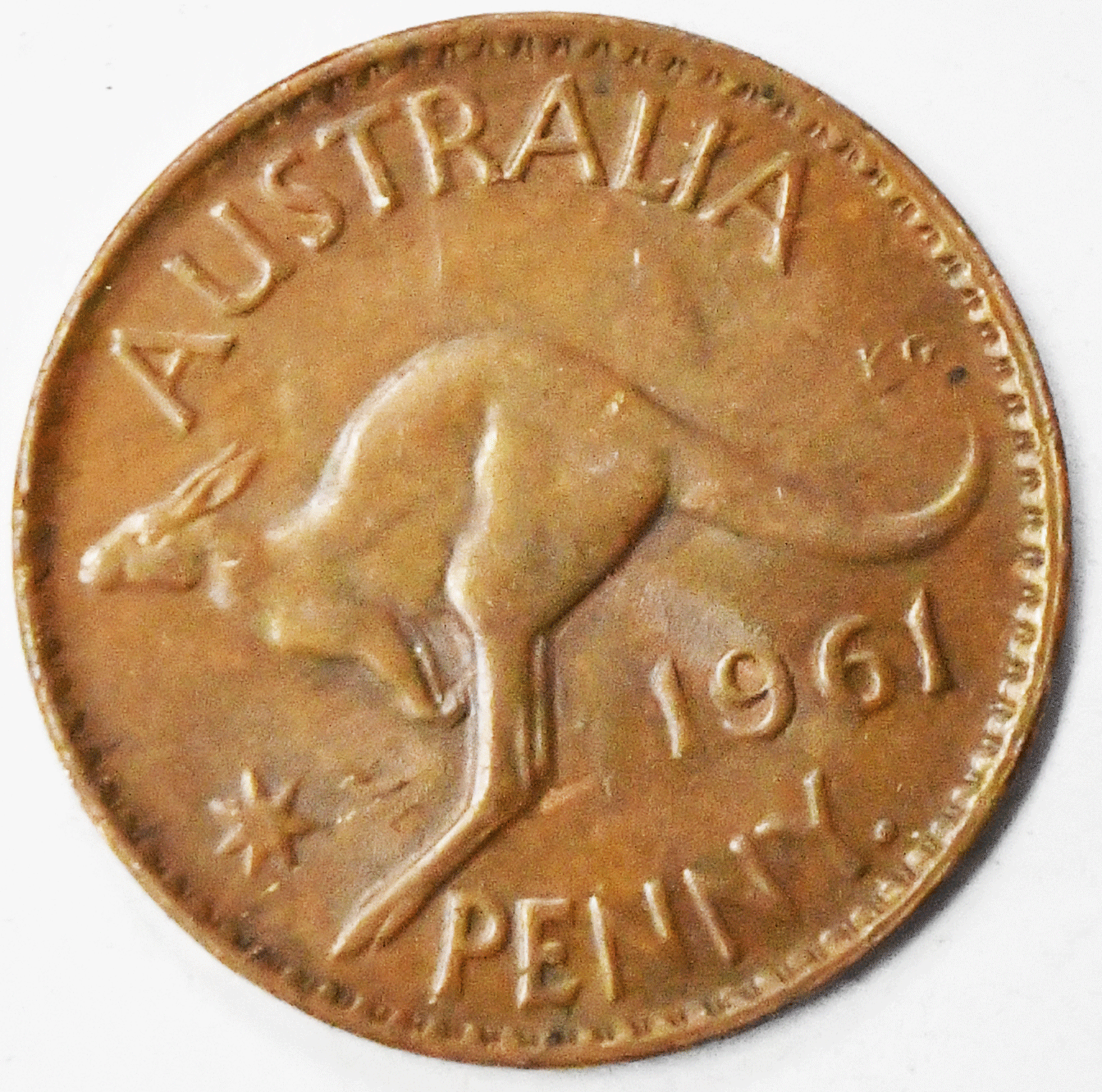 1961 Australia Penny KM# 56 Bronze Coin