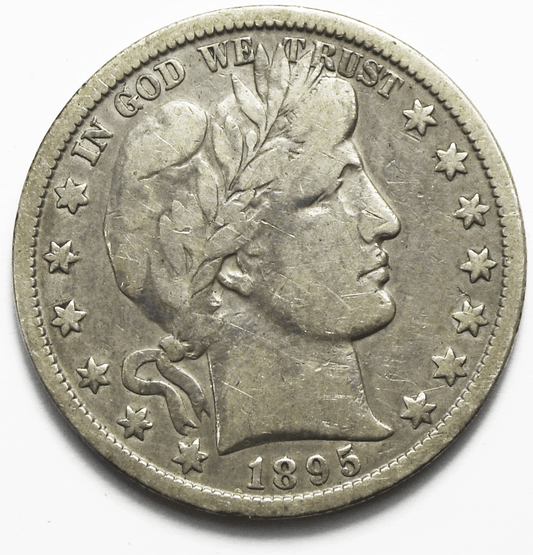 1895 O 50c Barber Silver Half Dollar Fifty Cents US New Orleans Rare