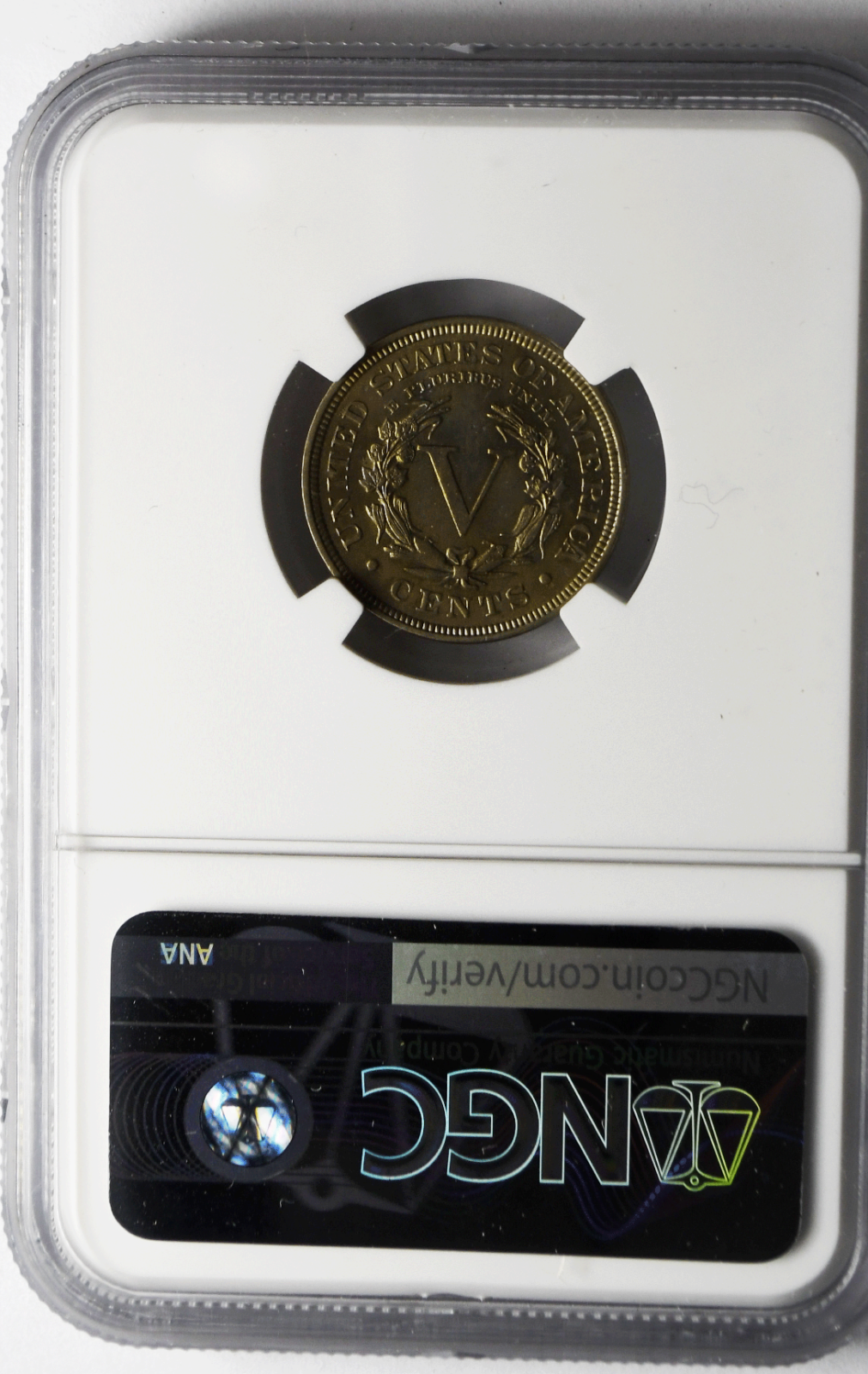 1910 5c V Liberty Nickel Five Cents Rare MS63 Uncirculated NGC