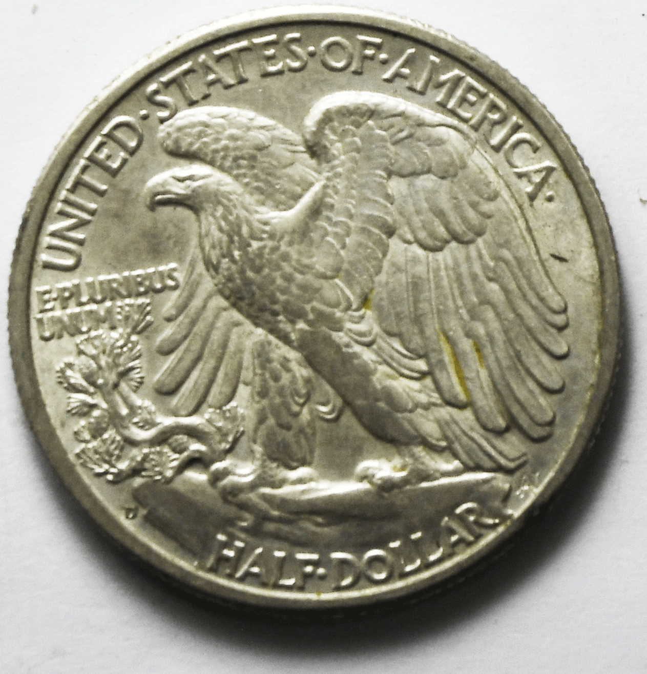 1942 D 50c Walking Liberty Silver Half Dollar Fifty Cents Denver AU