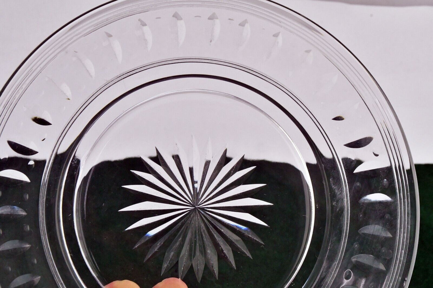 8 3/8" Stuart Dinnerware Crystal Glass Luncheon Bread Plate