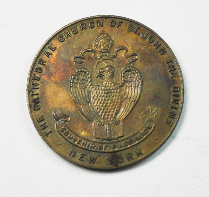St John Cathedral Church of St John the Divine Souvenir of Pilgrimage 32mm