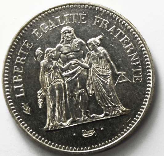 1974 France Proof Like 50 Fifty Francs Silver Coin KM# 941.1