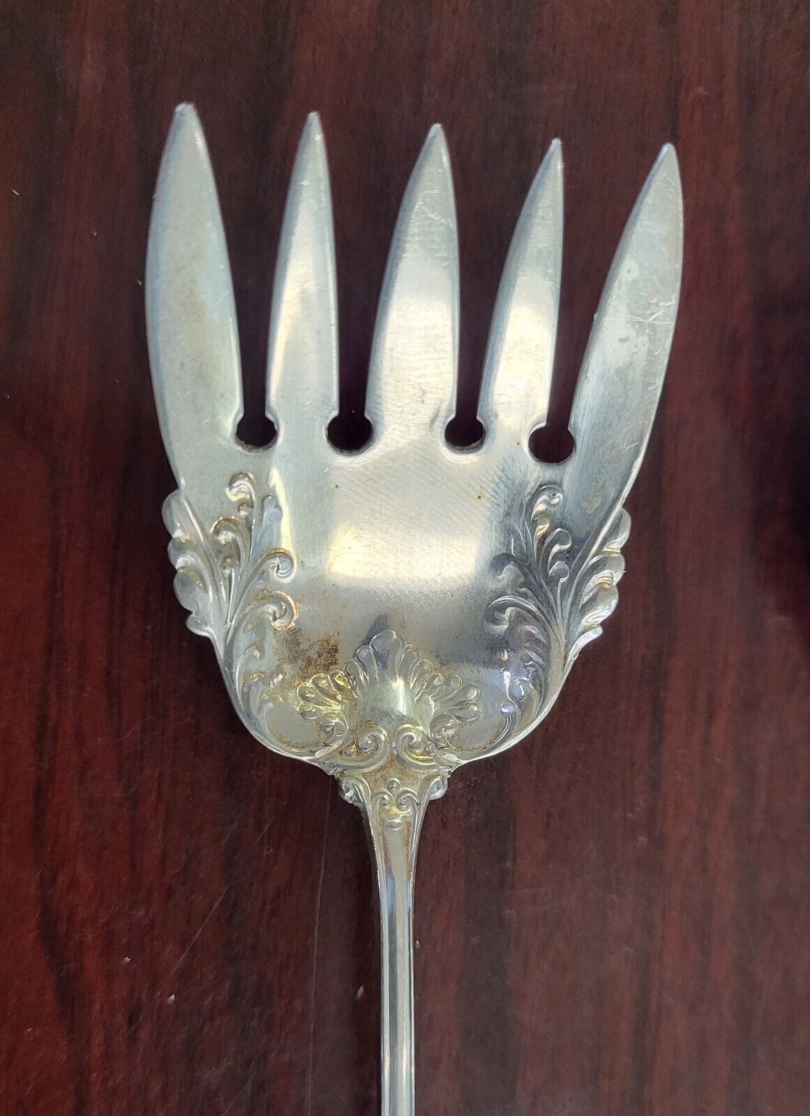 Josephine By Whiting Sardine Serving Set 8 1/4" Long Handled Sterling Silver 2oz