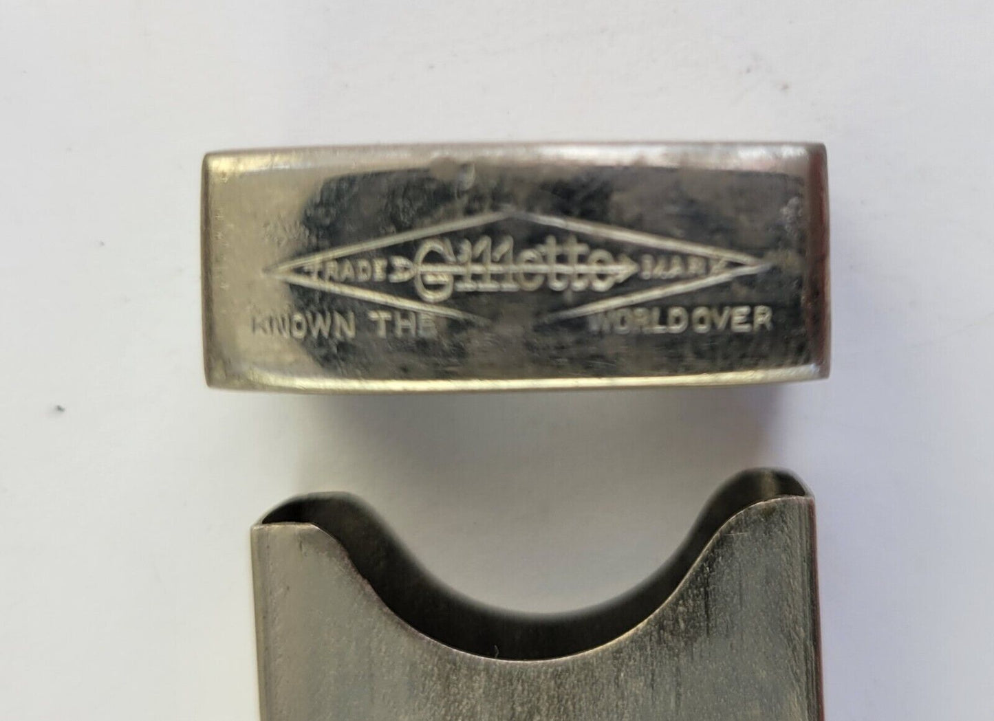 Vintage Gillette Travel Razor Set w/Sterling Case and Extra Razor Holder England