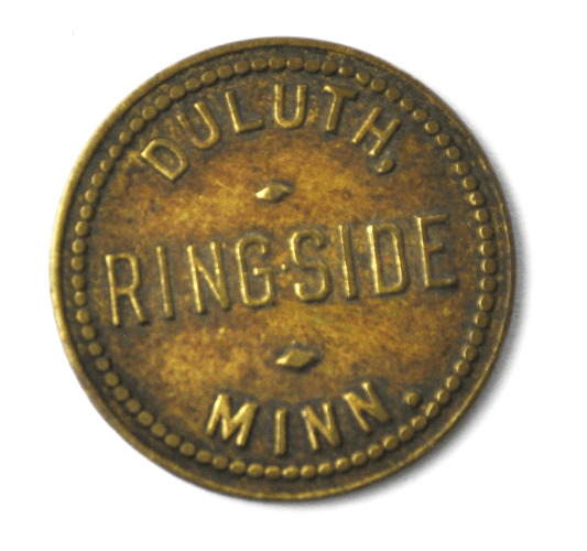 Ringside Billiards & Cigars Duluth Minnesota Trade Token 5c 20mm