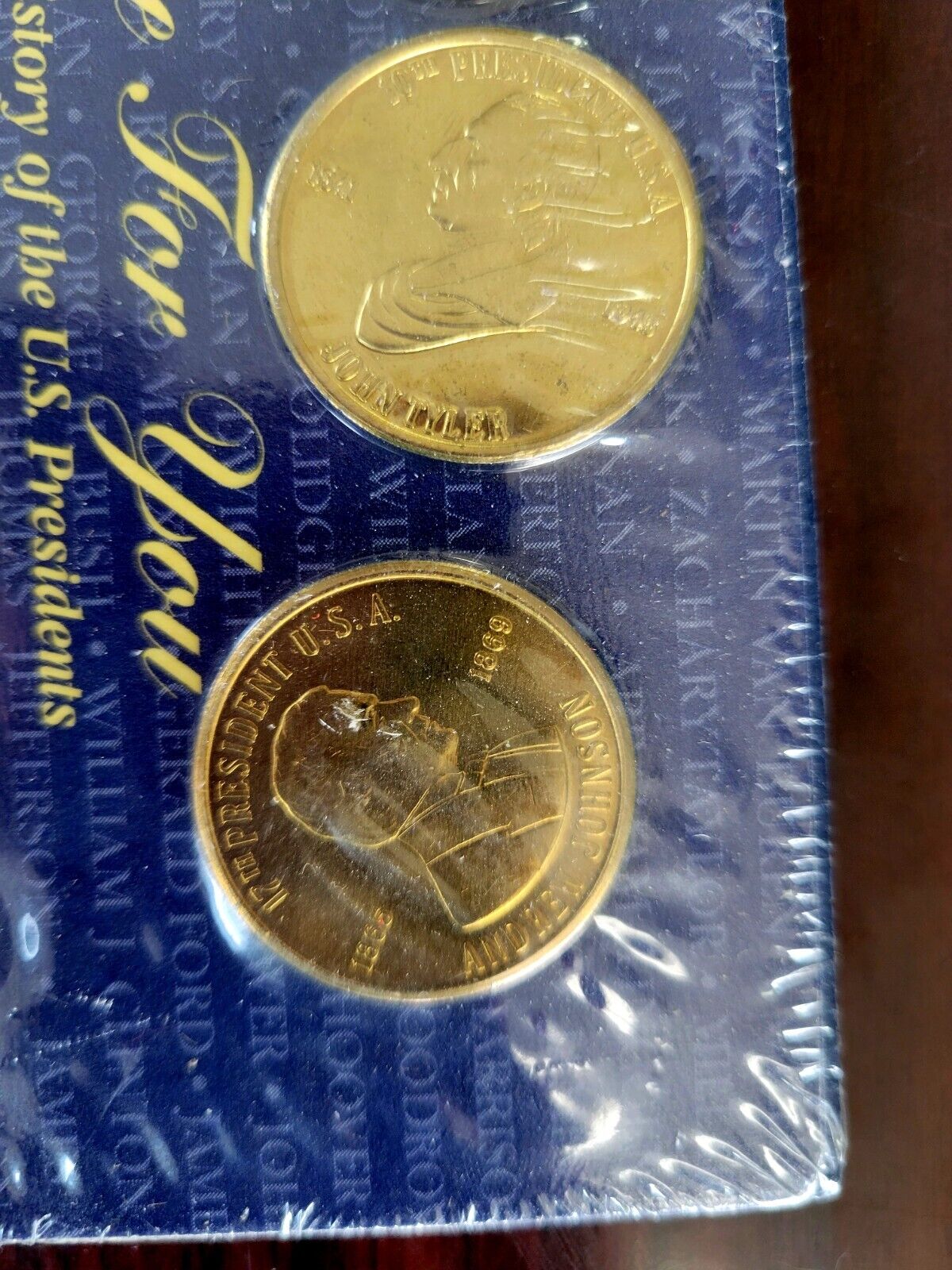 Readers Digest 1997 - Solid Brass Presidential Coins + Book Sealed