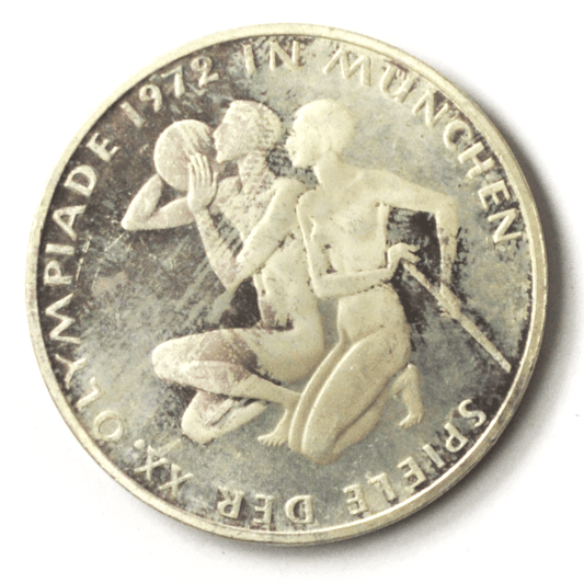 1972 F Germany Federal Republic 10 Ten Mark Silver Coin KM# 132 Proof