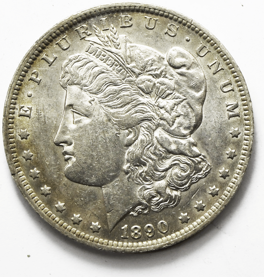 1890 O $1 Morgan Silver One Dollar US Coin New Orleans AU