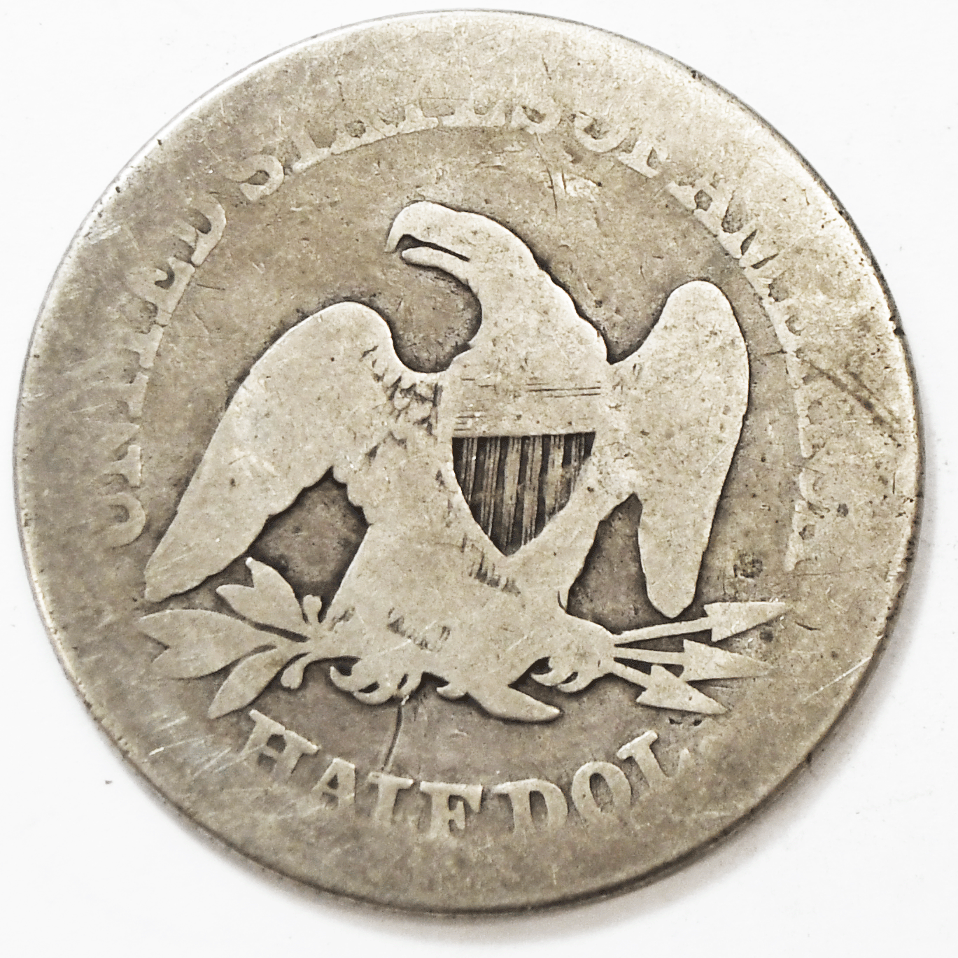 1854 50c Seated Liberty Silver Half Dollar Fifty Cents Philadelphia