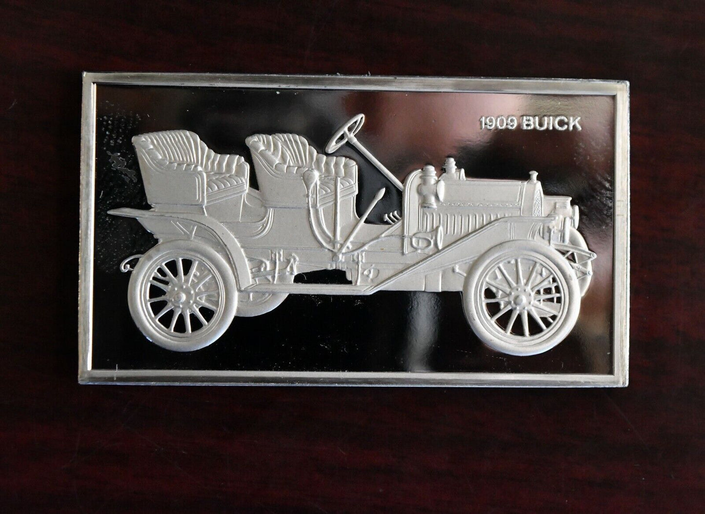 1909 Buick Centennial Ingot Car Collection 1000 Grain Sterling Franklin Mint Bar