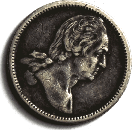 1864 Civil War Token Great Central Fair Philadelphia June 1864 White Silver