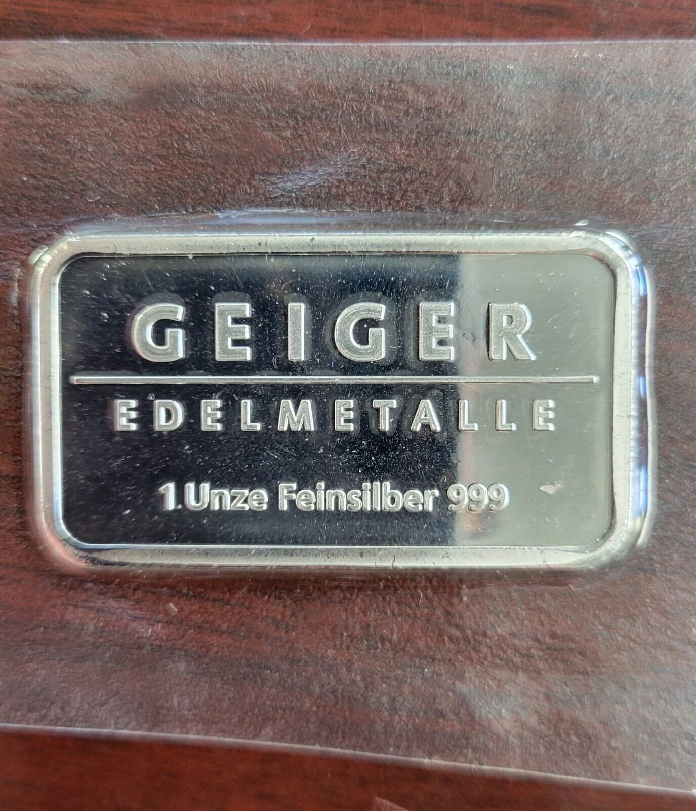 DISCONTINUED Geiger Edelmetalle 1oz Generation 1 Silver Bar Rare Sealed