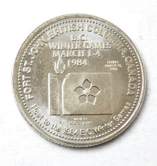 Fort Saint John British Columbia Canada Winter Games 1984 Medal 33mm