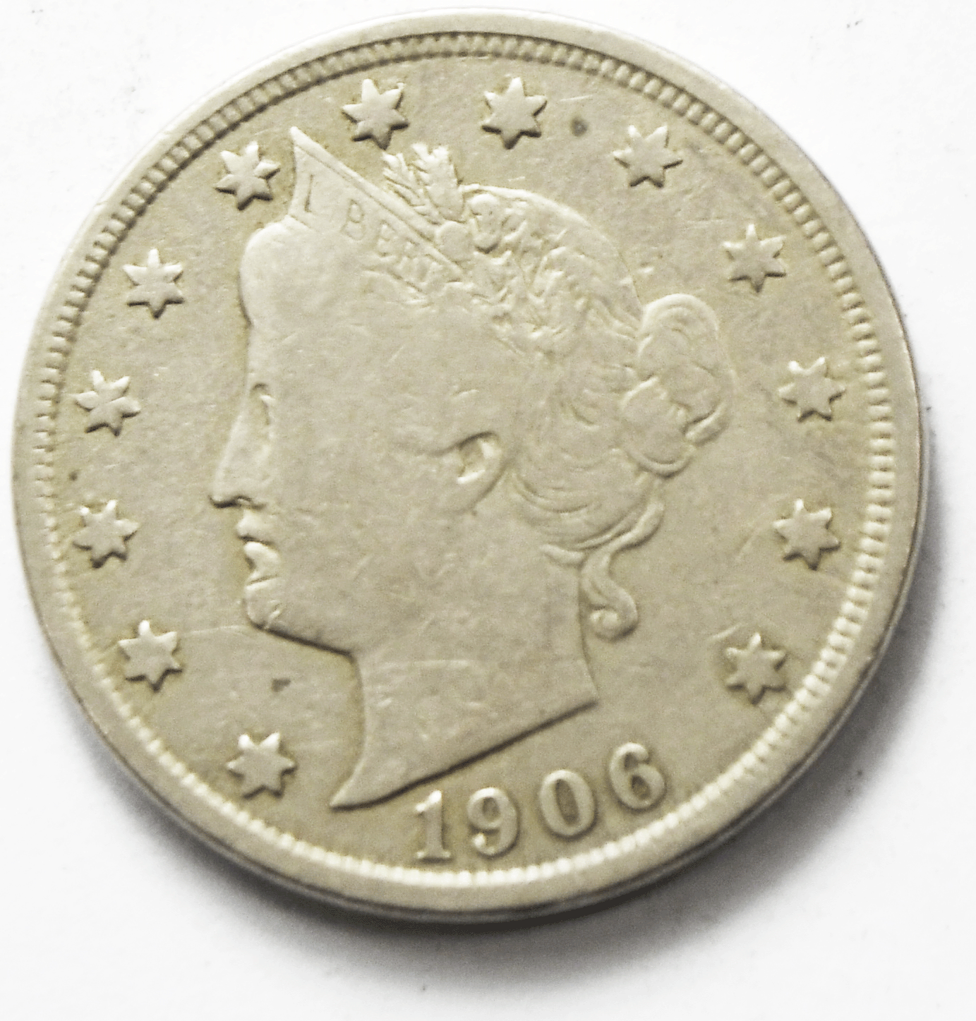 1906 5c V Liberty Nickel Five Cents Rare US Philadelphia