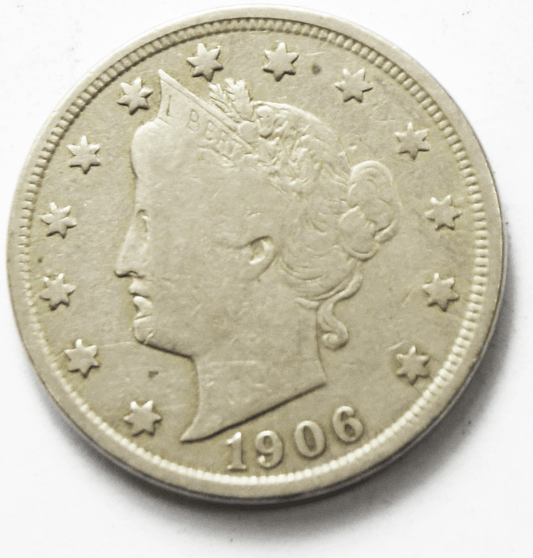 1906 5c V Liberty Nickel Five Cents Rare US Philadelphia