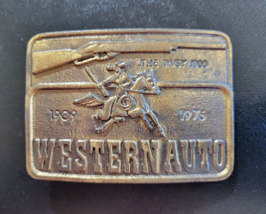 Vintage Western Auto Belt Buckle 1909-1976 Daisy 1000 Astamar Boston