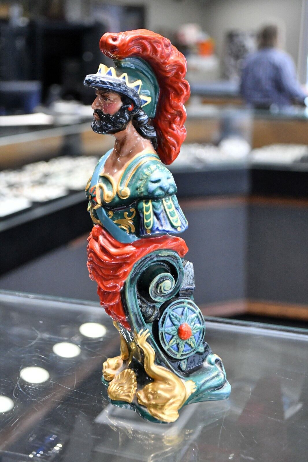 Royal Doulton Ships Figureheads Ajax #444 Ceramic Statue Made in England 9 1/2"