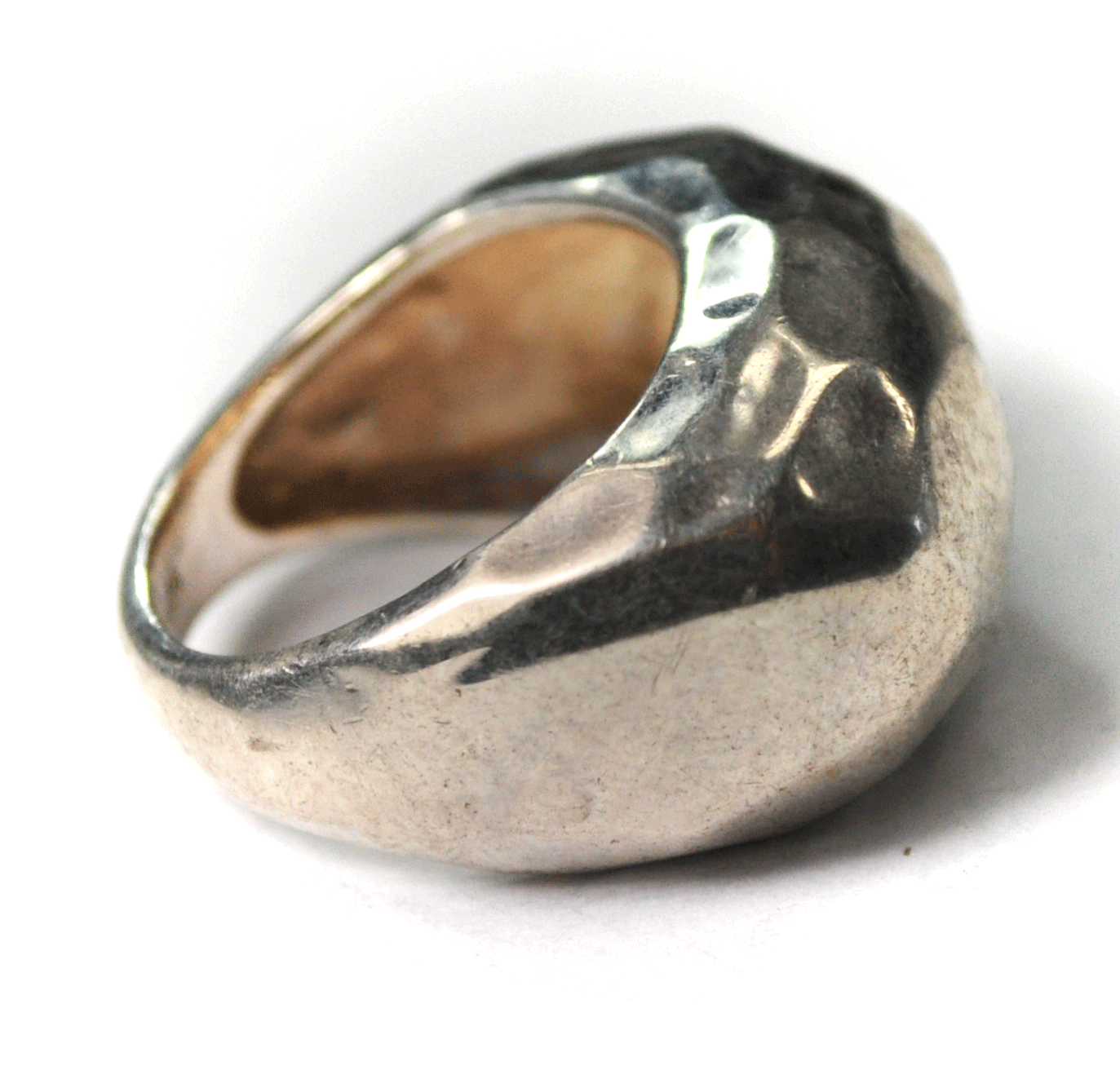 Sterling Silver Silpada R2758 Hammered Classique Dome 14mm Size 6 Ring