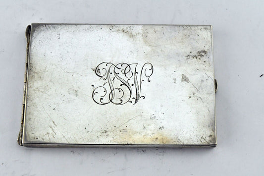 Sanborns Mexico Sterling Silver 4 1/4" x 3" Cigarette Case 4.1 oz