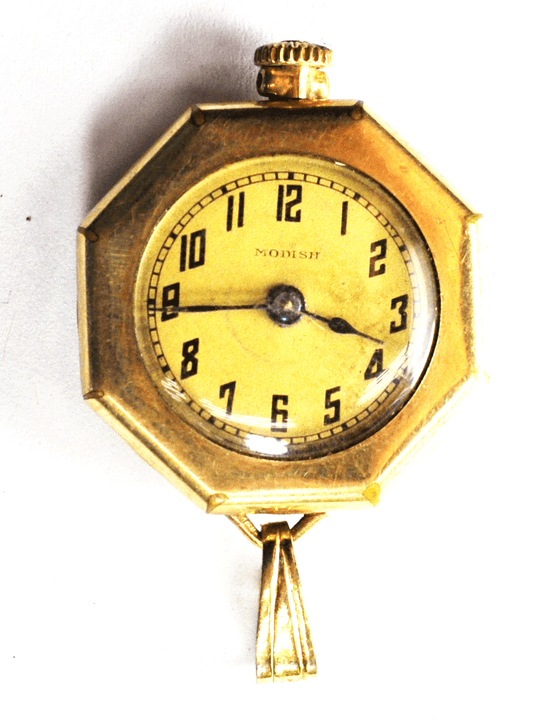 Vintage Modish Pendant Pocket Wristwatch 26mm Art Deco Swiss Era Gold Filled GF
