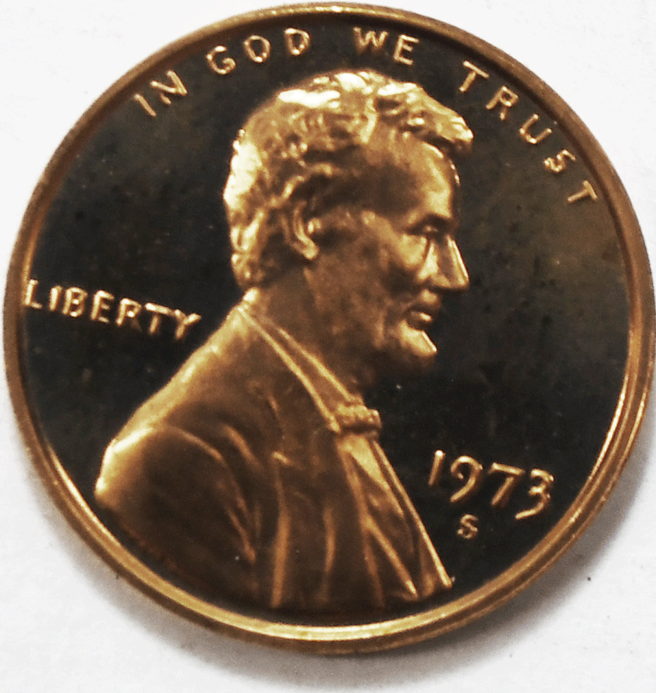 1973 S 1c Proof Lincoln Memorial Cent One Penny Gem Uncirculated San Francisco