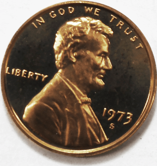 1973 S 1c Proof Lincoln Memorial Cent One Penny Gem Uncirculated San Francisco