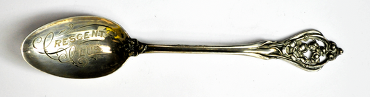 Sterling Silver Wallace Crescent Club Lily of the Valley Souvenir Spoon 5-3/4"