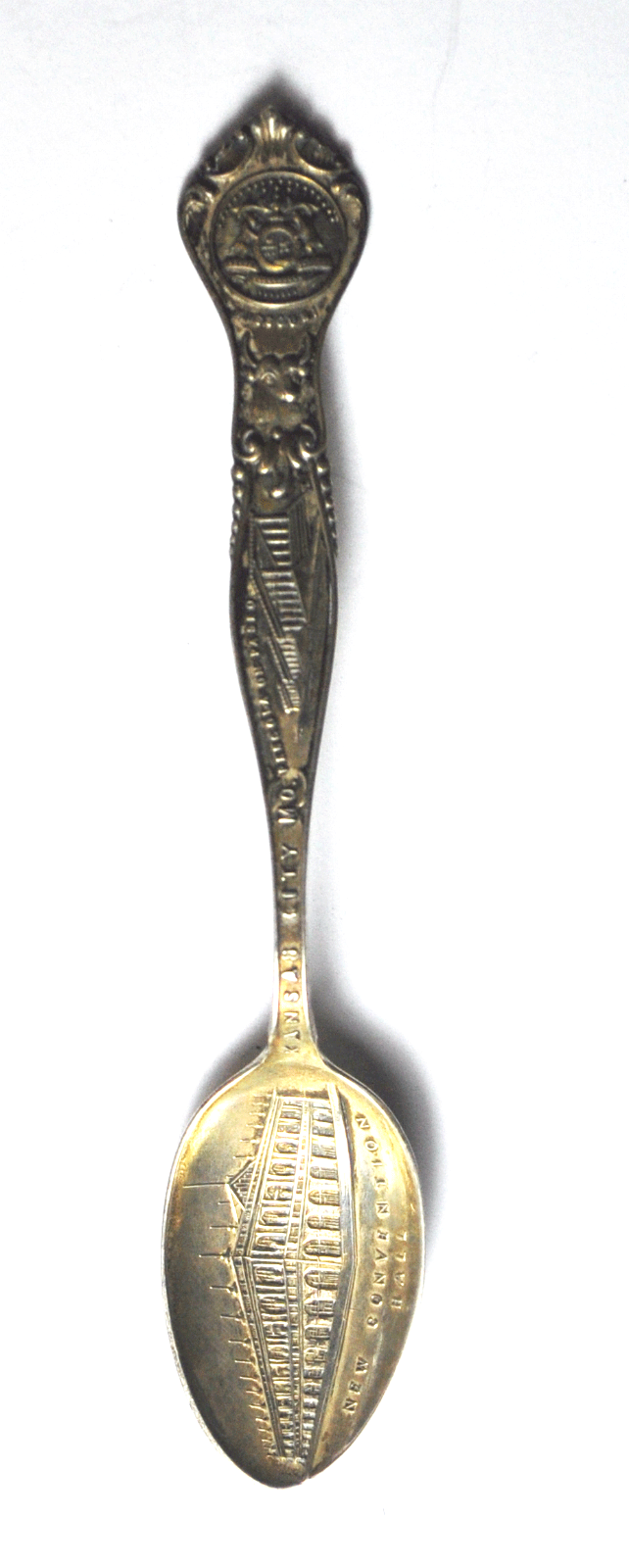 Sterling Alvin Kansas City Missouri Convention Hall Souvenir Spoon 4-1/8"