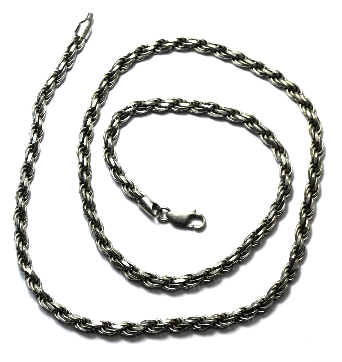 Sterling Silver Heavy 5mm Rope Chain Necklace 28"  74g