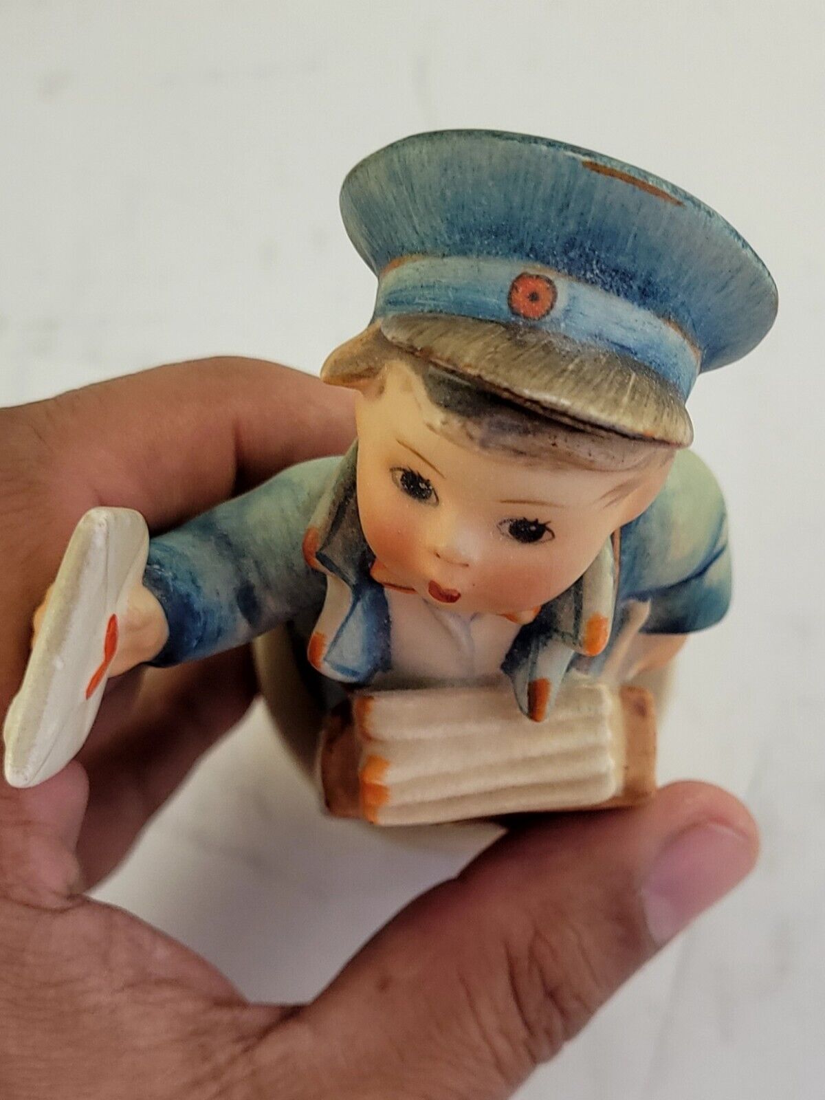 Goebel Hummel 5" Porcelain “Postman” #119 Figurine - TMK2 Tall Germany
