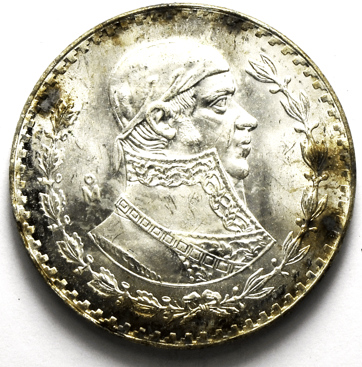 1967 Mexico Estados Unidos Mexicanos Peso Silver Coin KM# 480 Unc