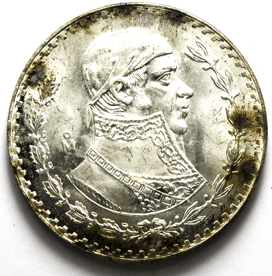 1967 Mexico Estados Unidos Mexicanos Peso Silver Coin KM# 480 Unc
