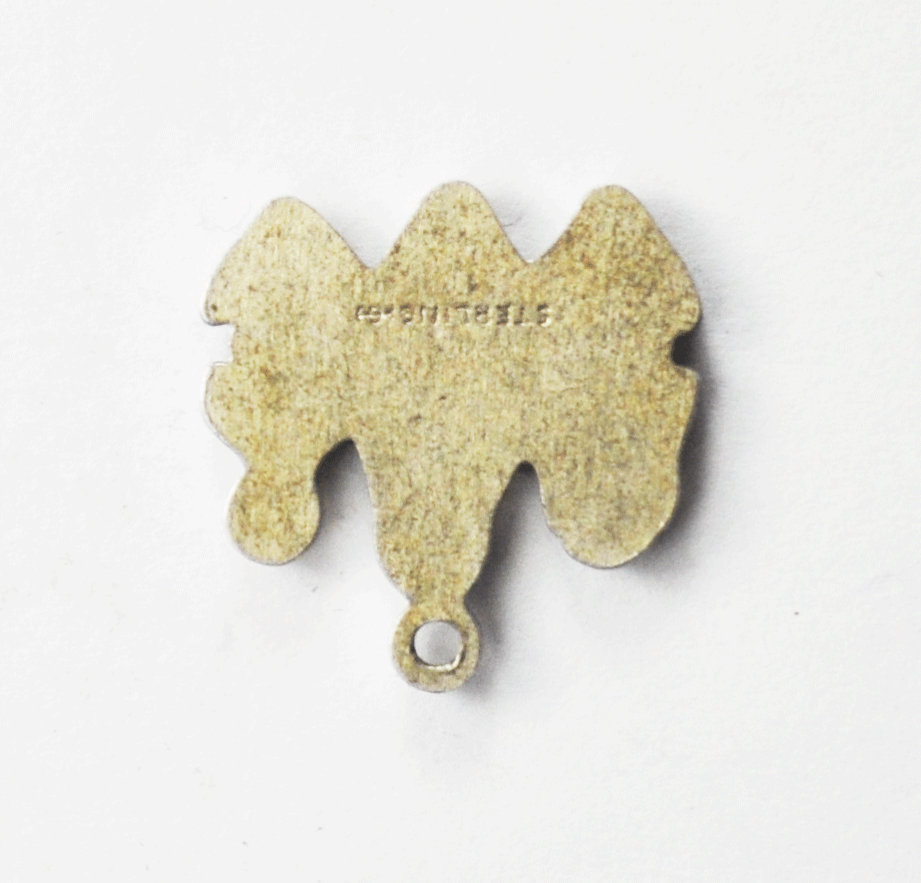 Sterling Silver Griffith Hear Speak See No Evil 3 Three Monkey Charm 22mm x 10mm