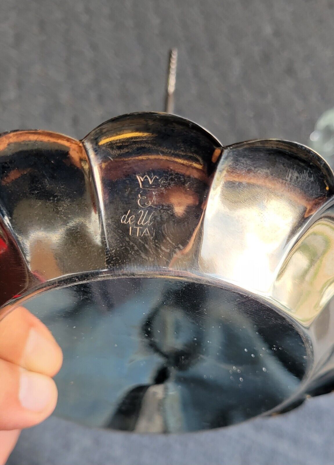 6pc. Vintage Silver Plated Condiment Serving Set/Caddy  Salt Pepper Oil Vinegar