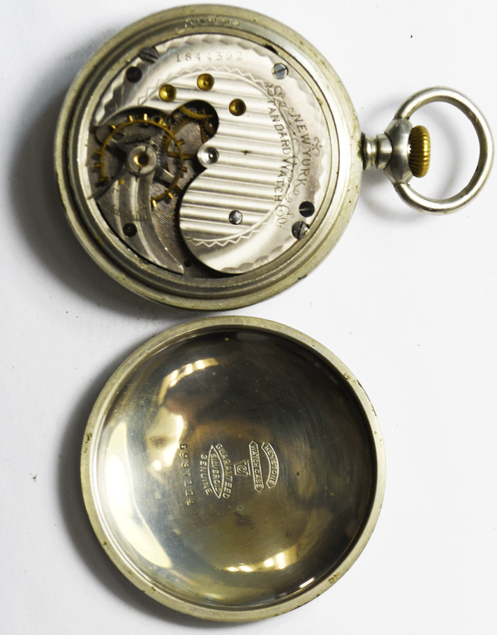 New York Standard Size 18 OF Side Winder Pocket Watch Not Running Grade 60